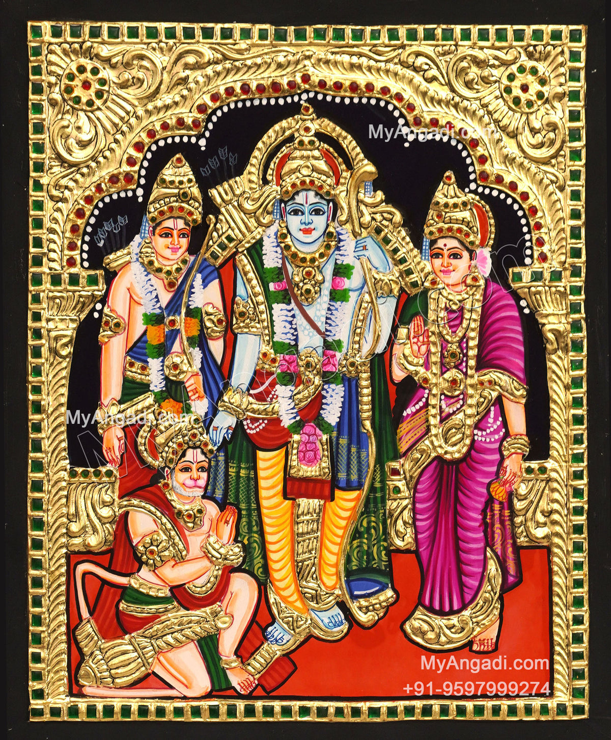 Ram Darbar Tanjore Painting