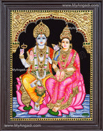 Vishnu Lakshmi Tanjore Painting