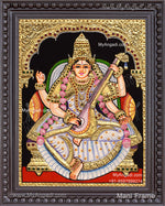 Saraswathi Tanjore Painting