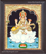 Saraswathi Tanjore Painting