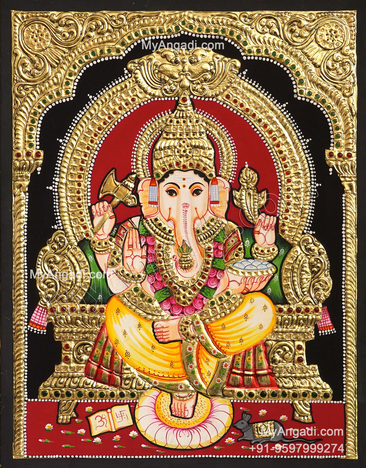Ganesha Tanjore Painting