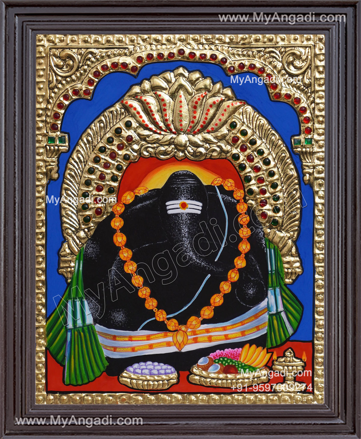 Kanipakam varasidhi vinayaka Tanjore Painting
