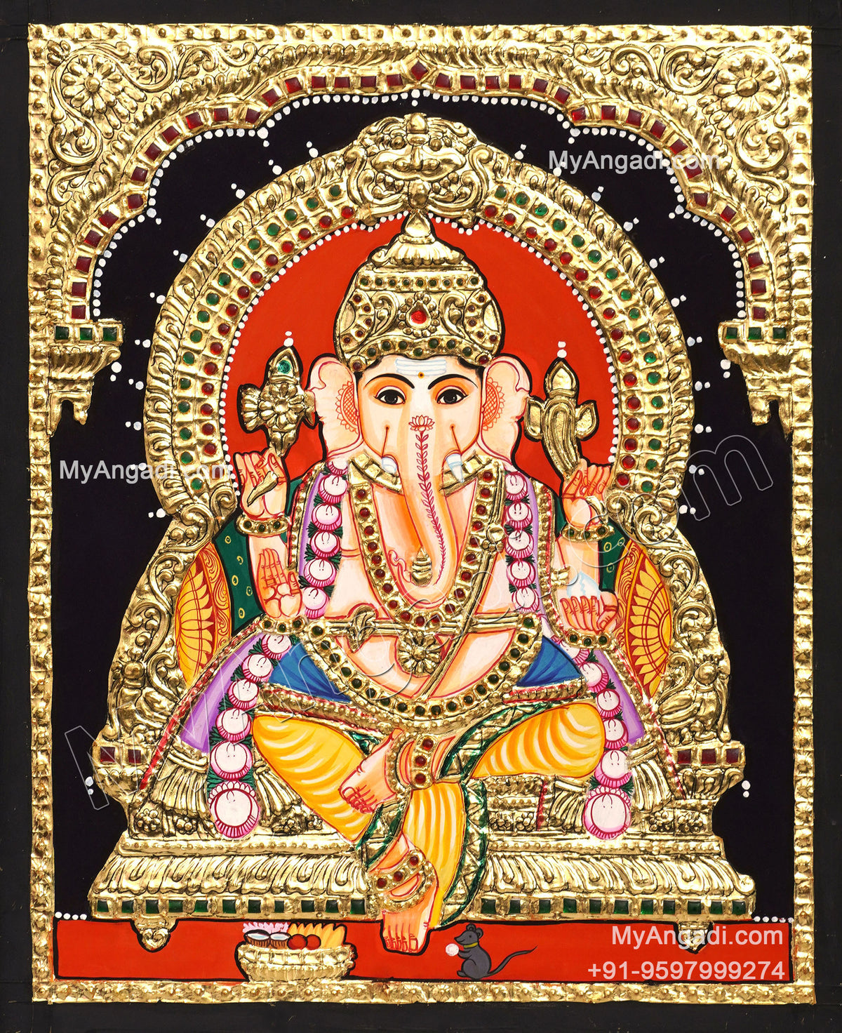 Vinayagar Tanjore Painting