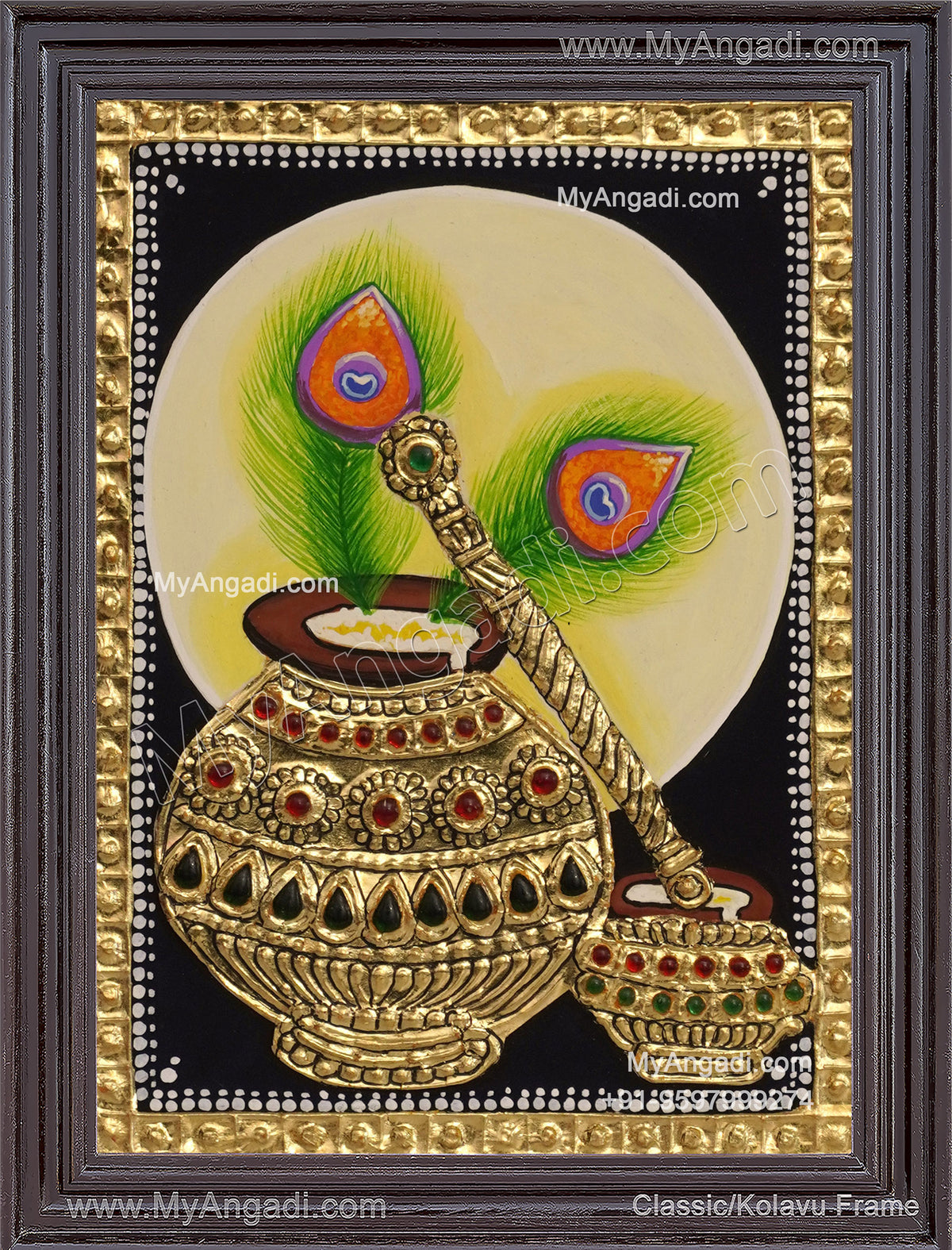 Krishna Tanjore Painting