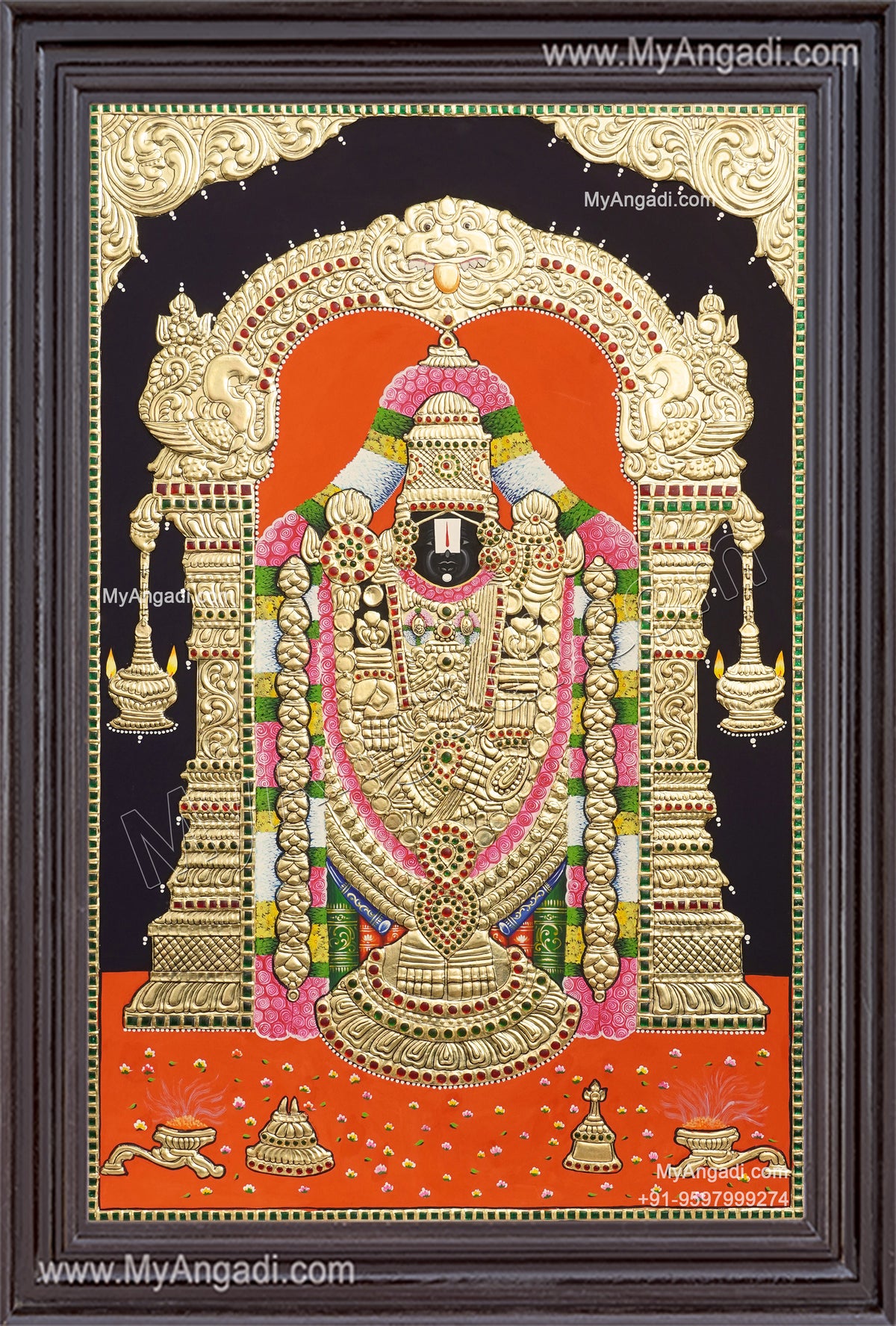 Venkateshwara Tanjore Painting