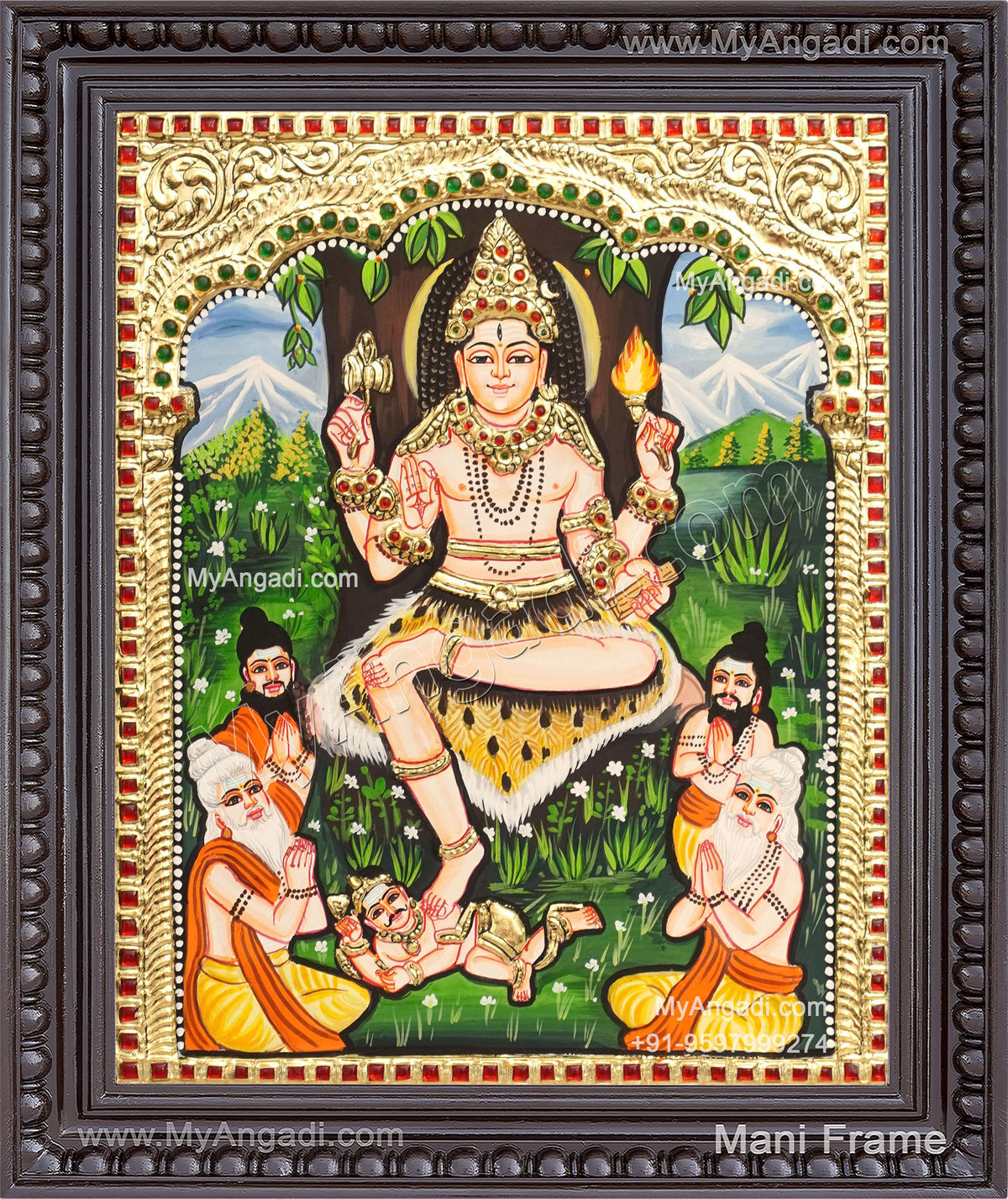 Dakshinamurthy Tanjore Painting