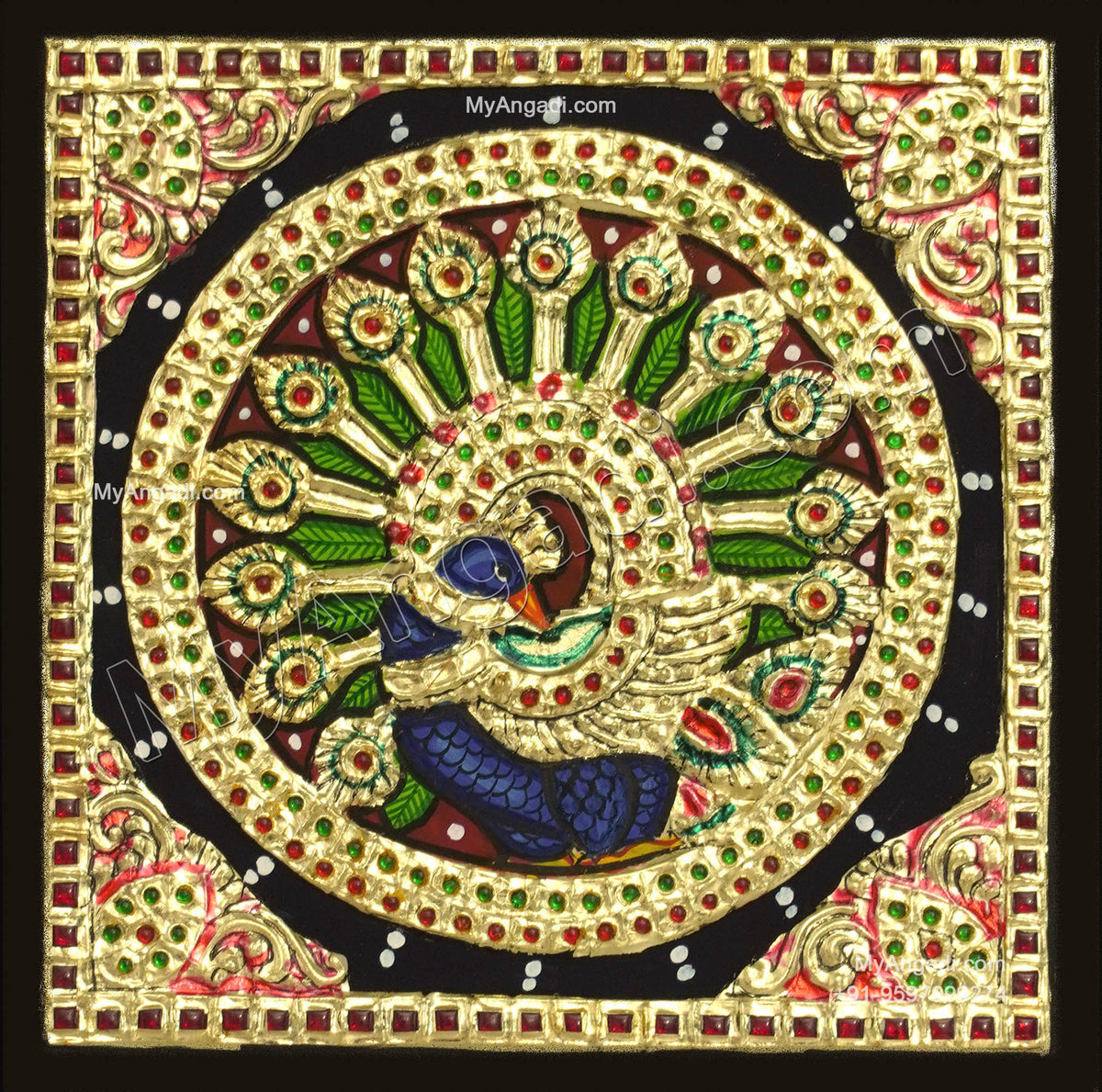 Peacock Tanjore Paintings