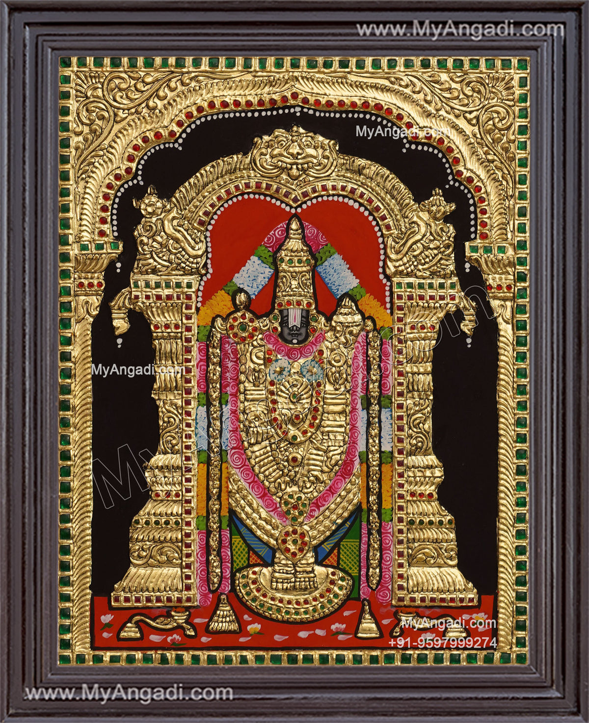 Venkateshwara Tanjore Painting