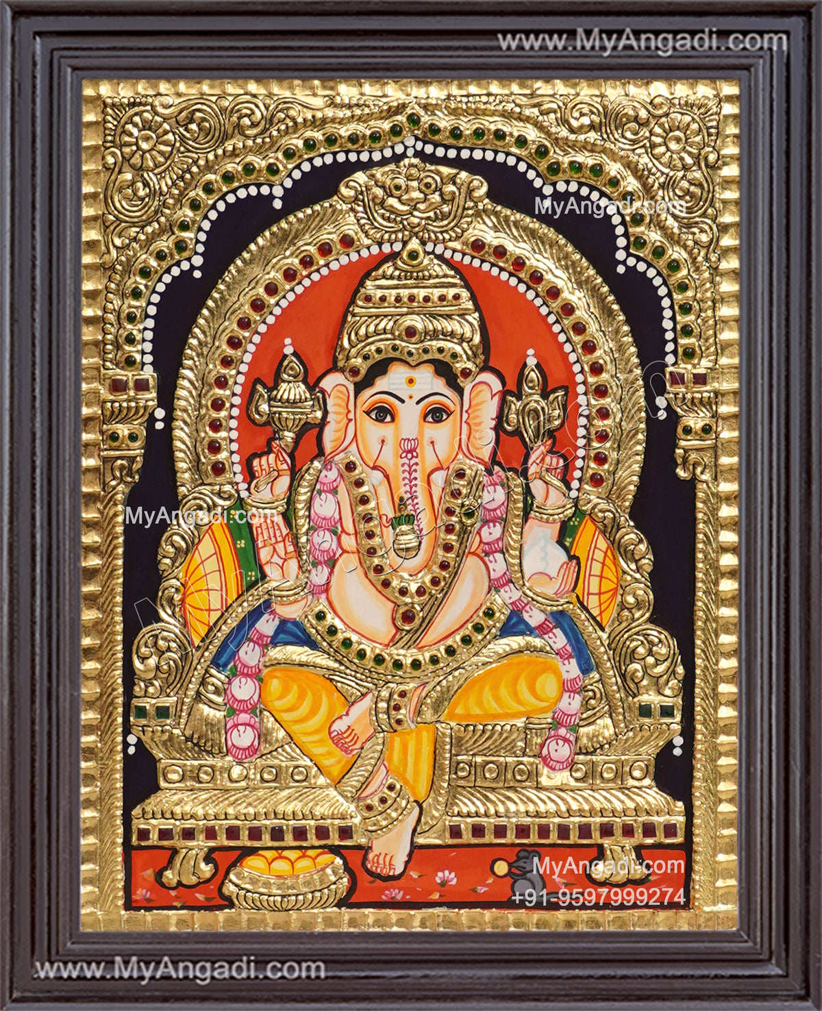 Ganesha Tanjore Painting