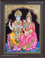 Vishnu Lakshmi Tanjore Painting