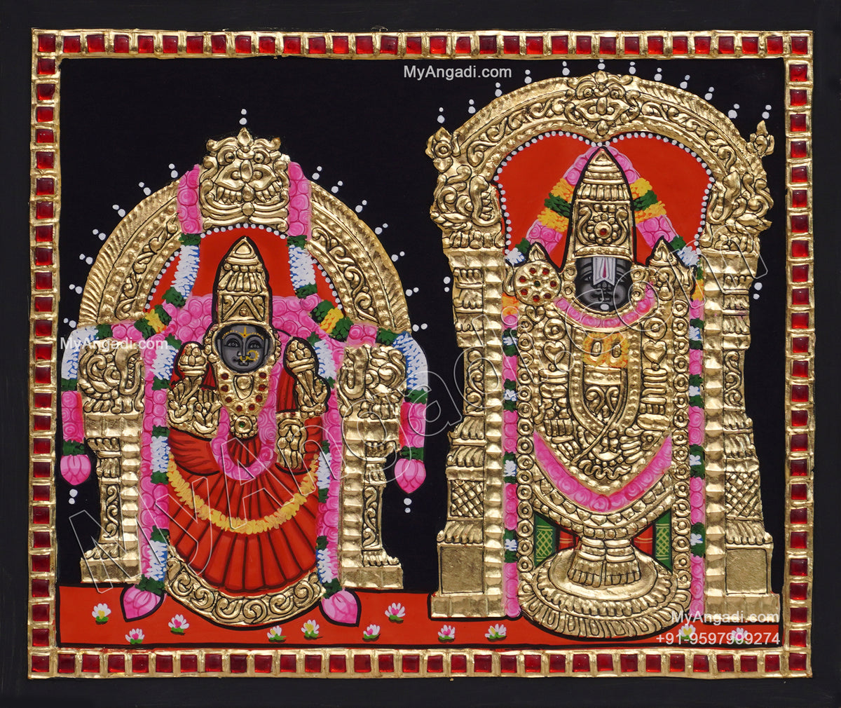 Balaji Thayar Tanjore Painting