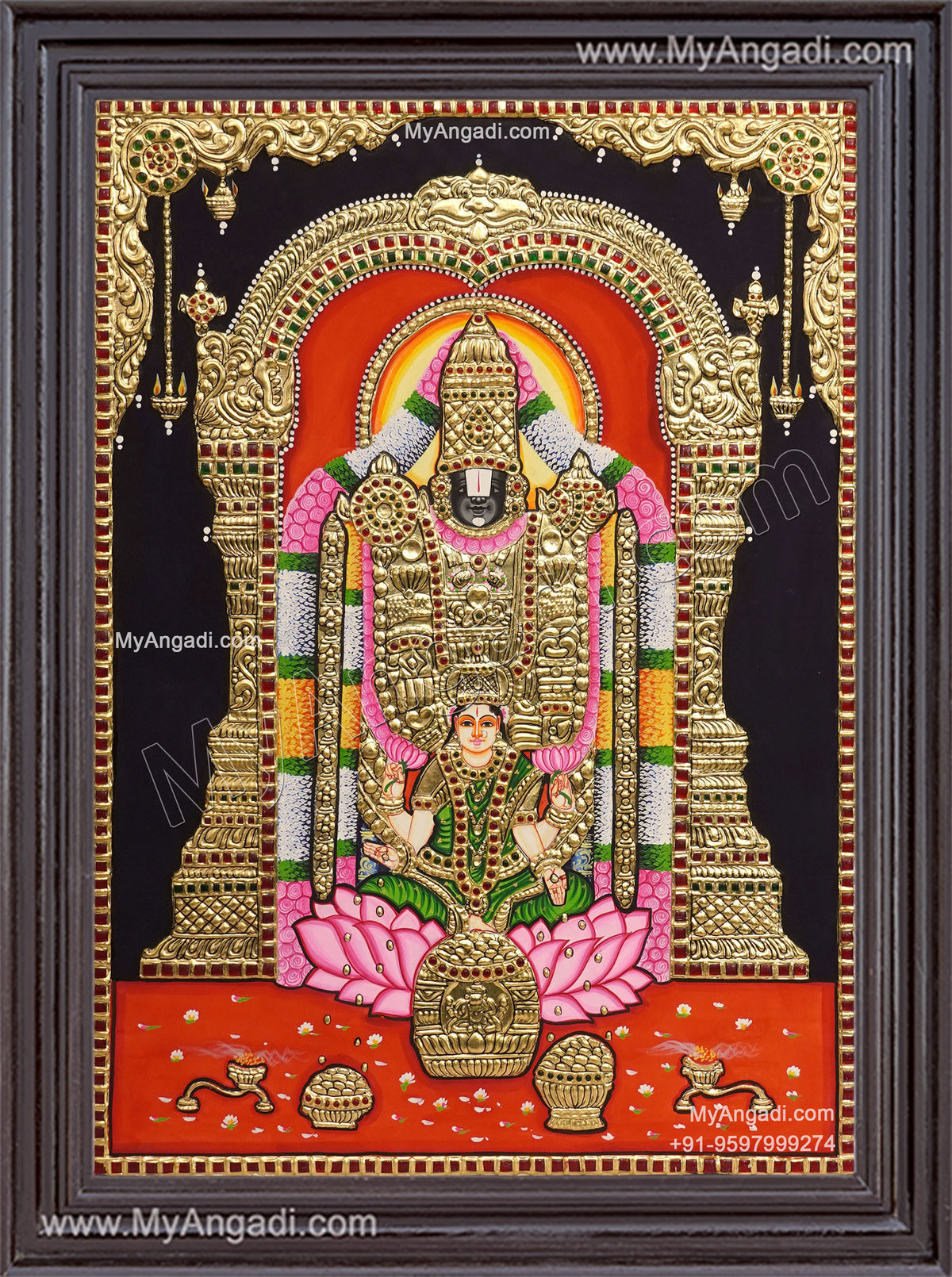 Balaji LakshmiTanjore Painting