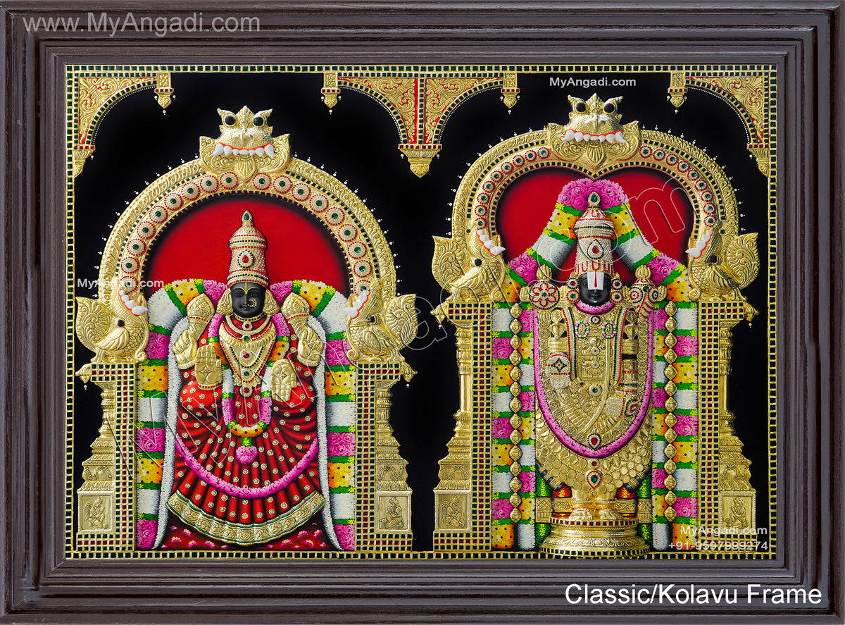 3D Balaji Thayar Tanjore Painting