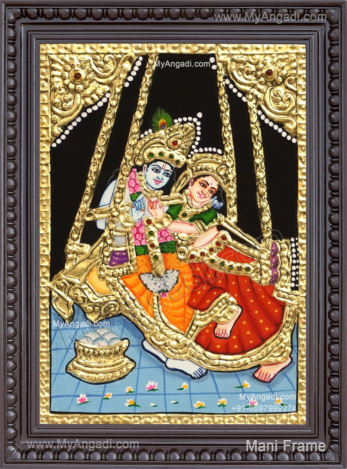 Radha Krishna Tanjore Paintings