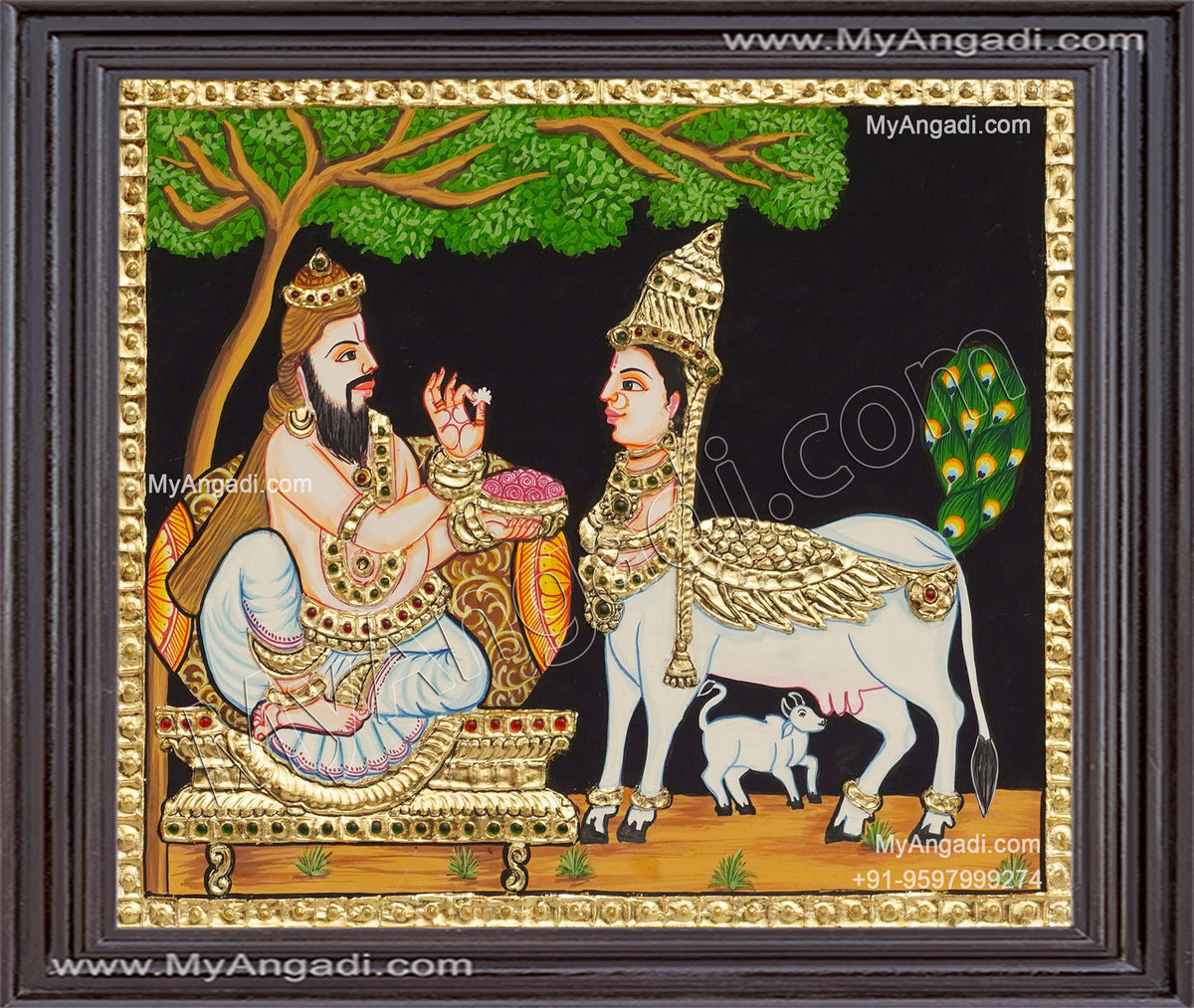 Kamadhenu Tanjore Painting
