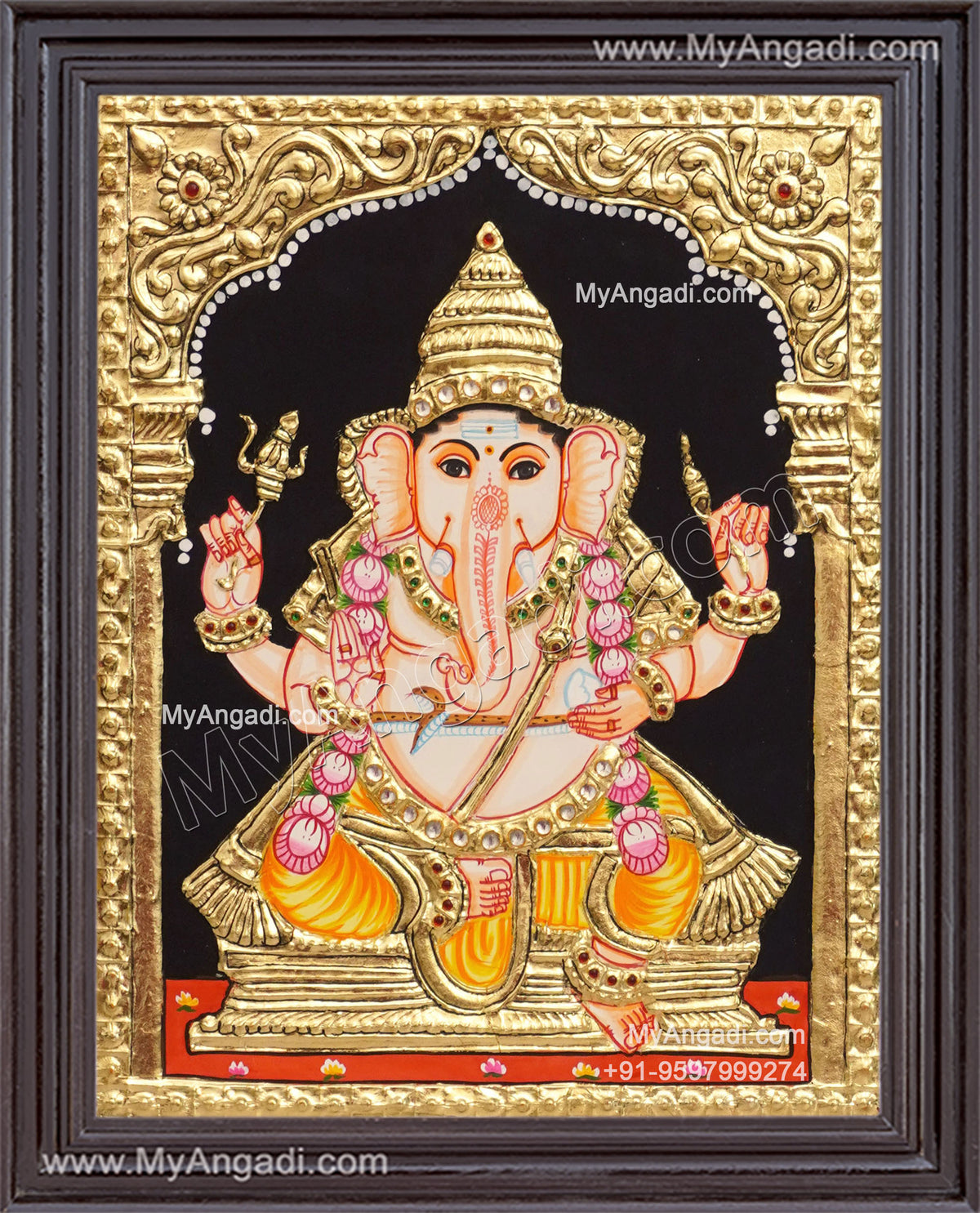 Ganesha Tanjore Painting