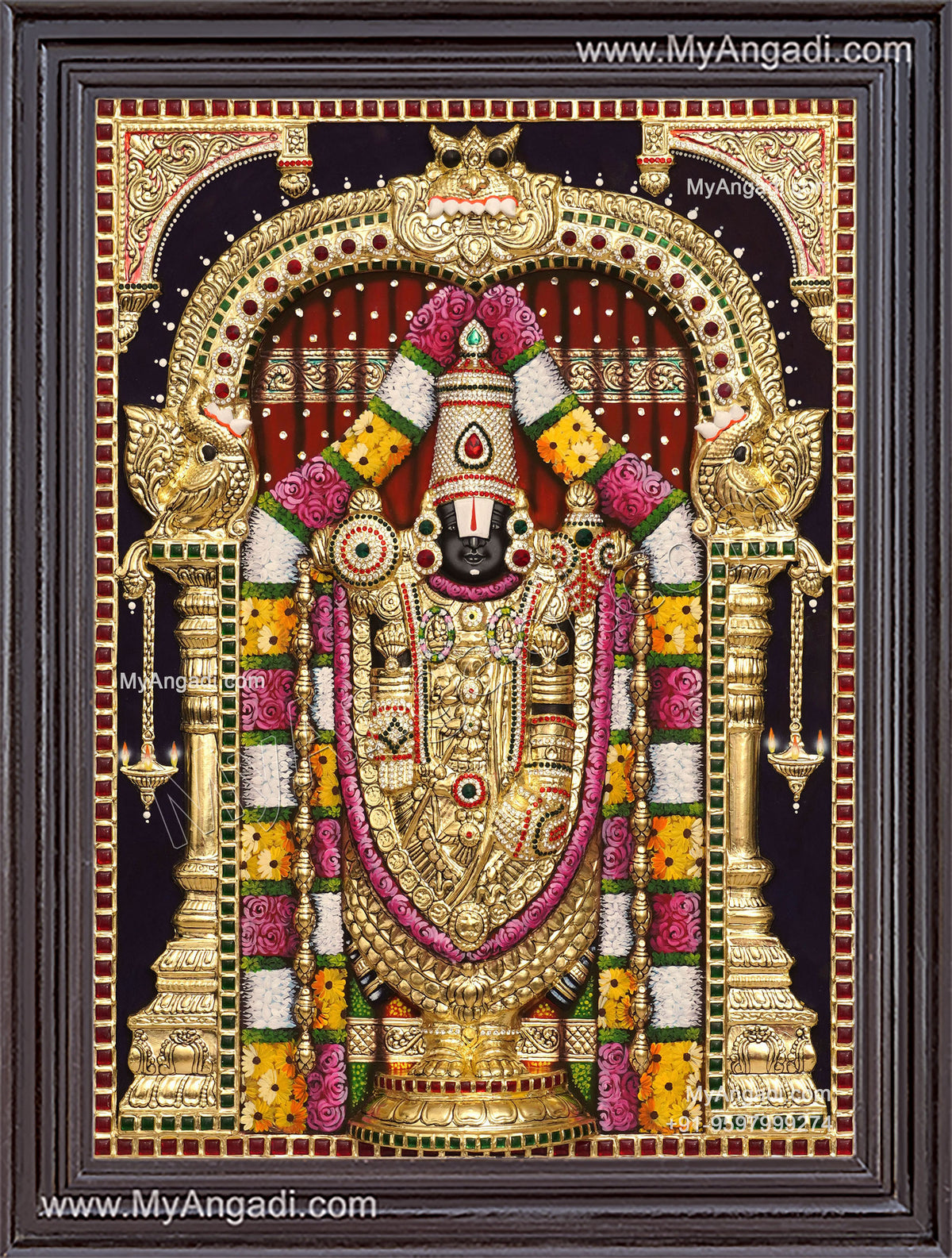 3D Balaji Tanjore Painting