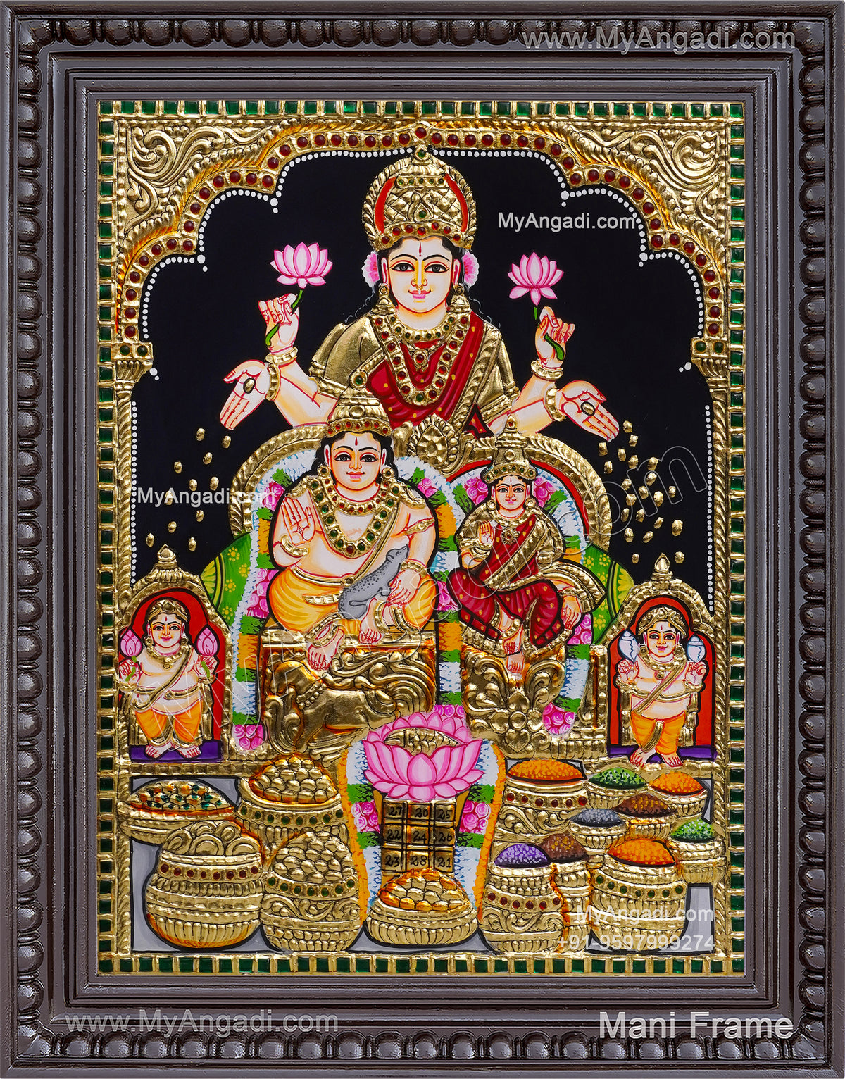Kubera Lakshmi Tanjore Painting