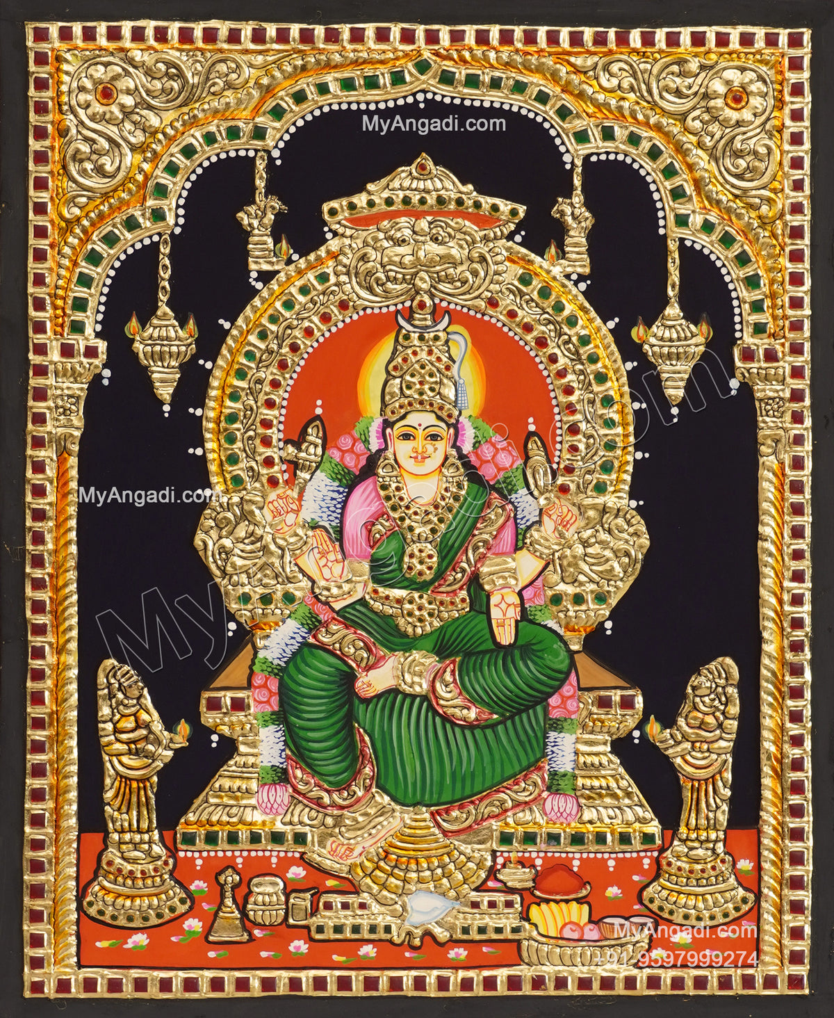 Renuga Devi Tanjore Painting