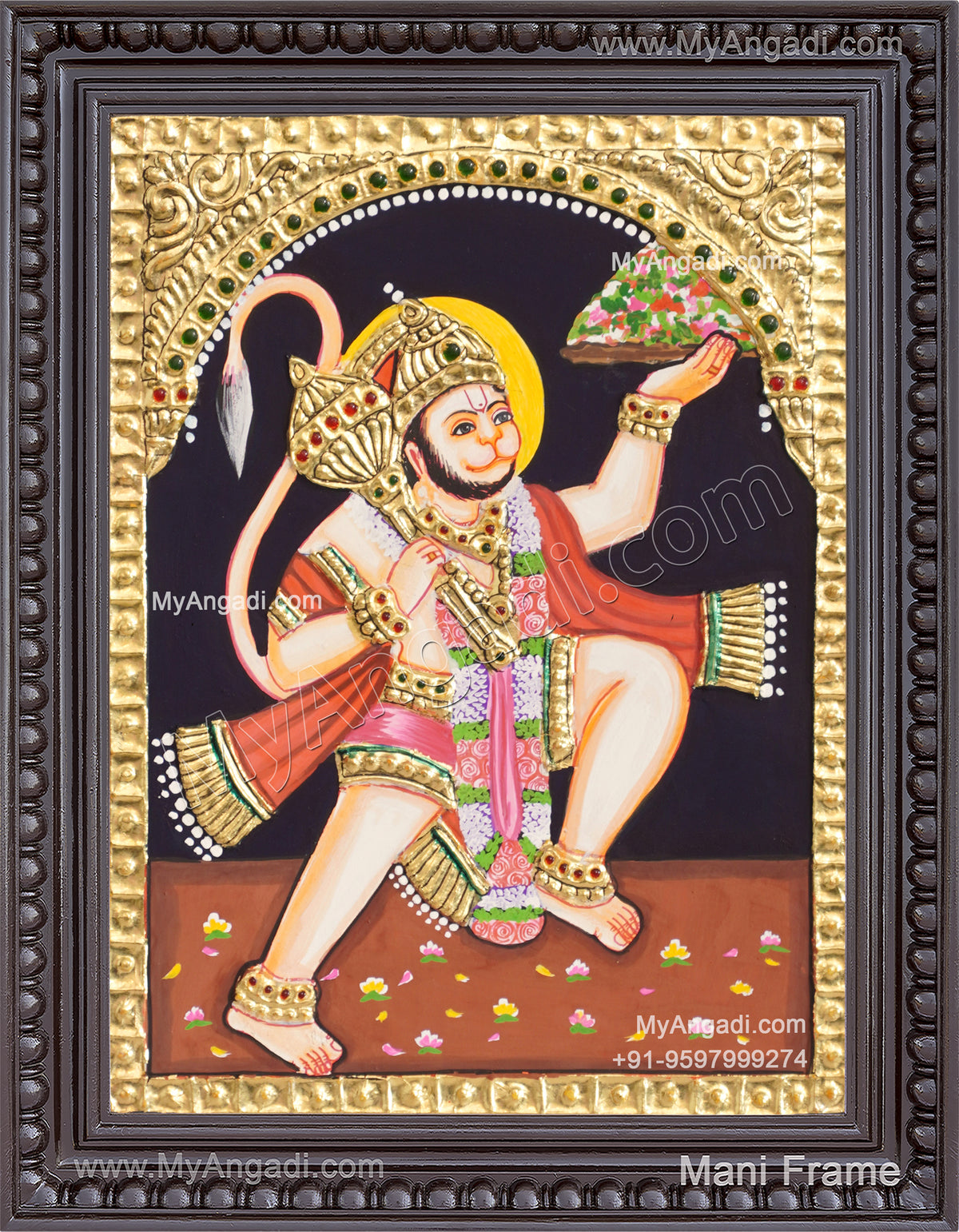 Hanuman Tanjore Painting