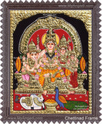 Shiva Family Tanjore Painting