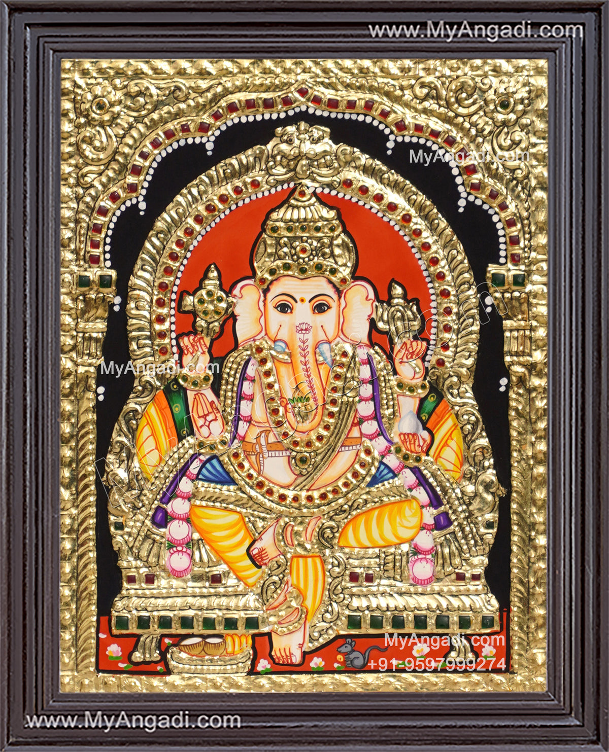 Ganesha Tanjore Painting