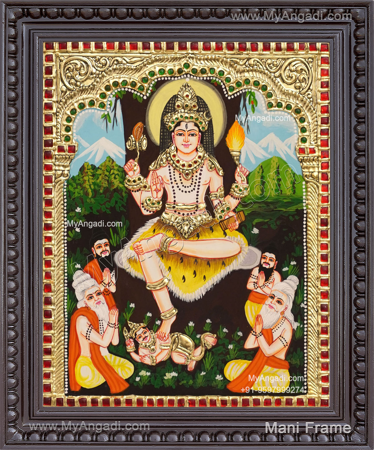 Dakshinamoorthi Tanjore Painting