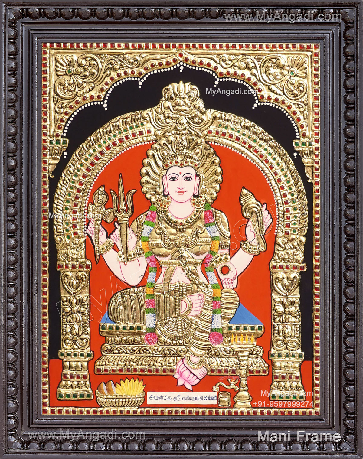 Sri Periyanachi Amman Tanjore Painting