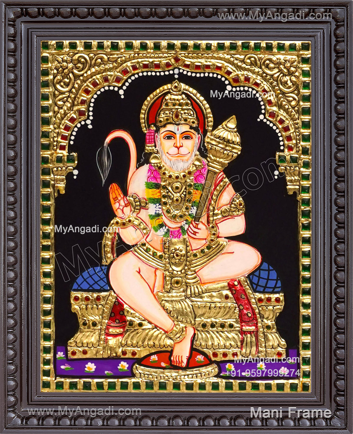 Hanuman Tanjore Painting