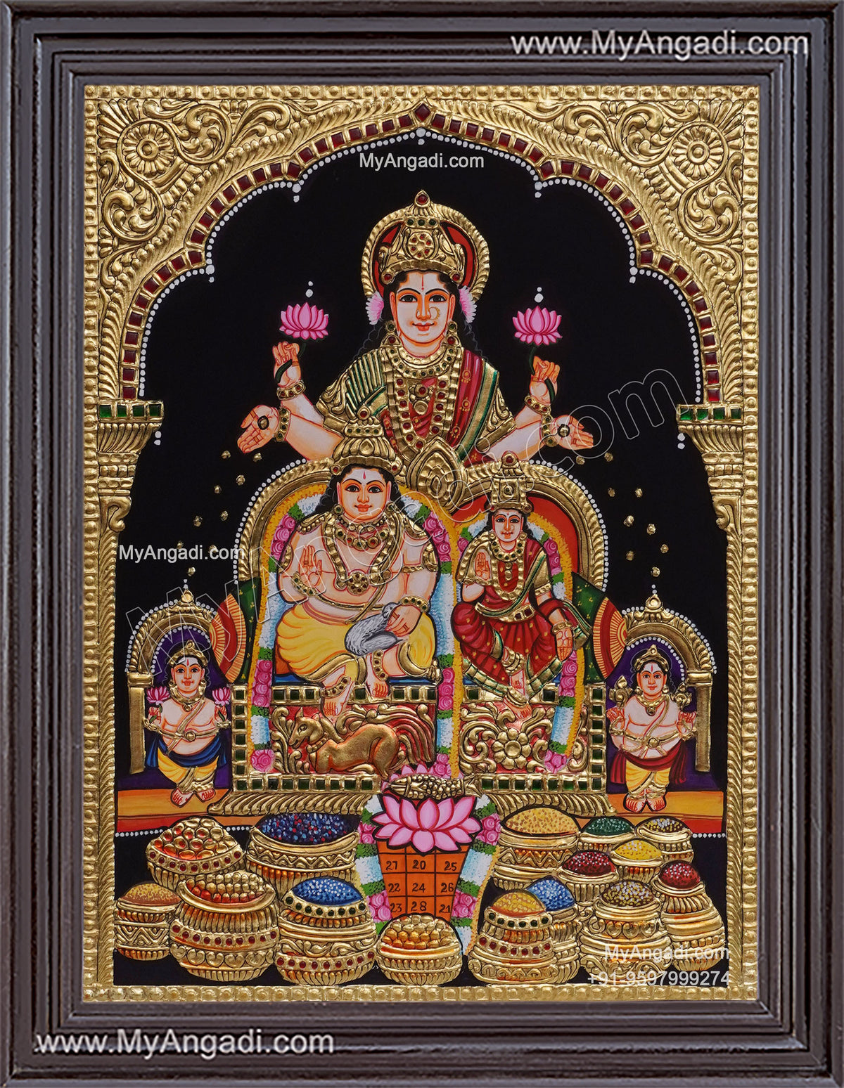 Kubera Lakshmi Tanjore Painting