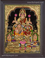Kubera Lakshmi Tanjore Painting