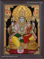Vishnu Lakshmi Tanjore Painting