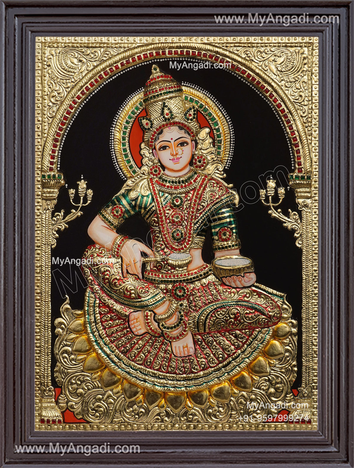 3D Annapurani Tanjore Painting