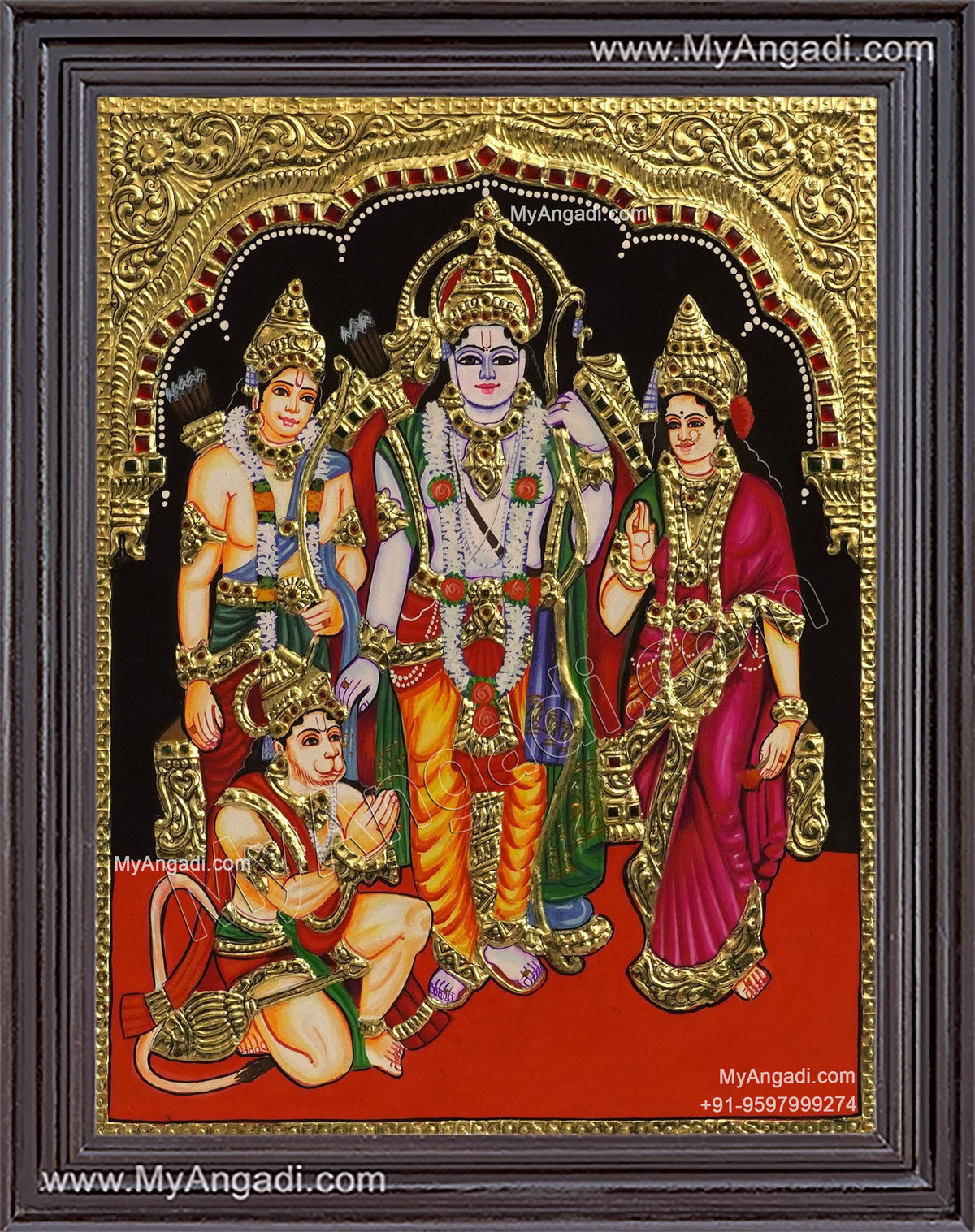 Ram Darbar Tanjore Painting