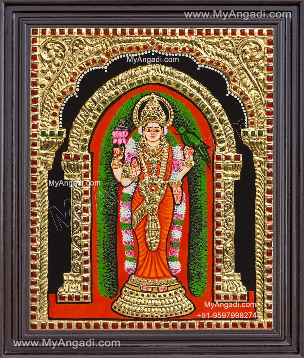 Vasavi Kanyaka Parameshwari Tanjore Painting