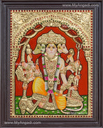 Panchamuga Hanuman Tanjore Painting