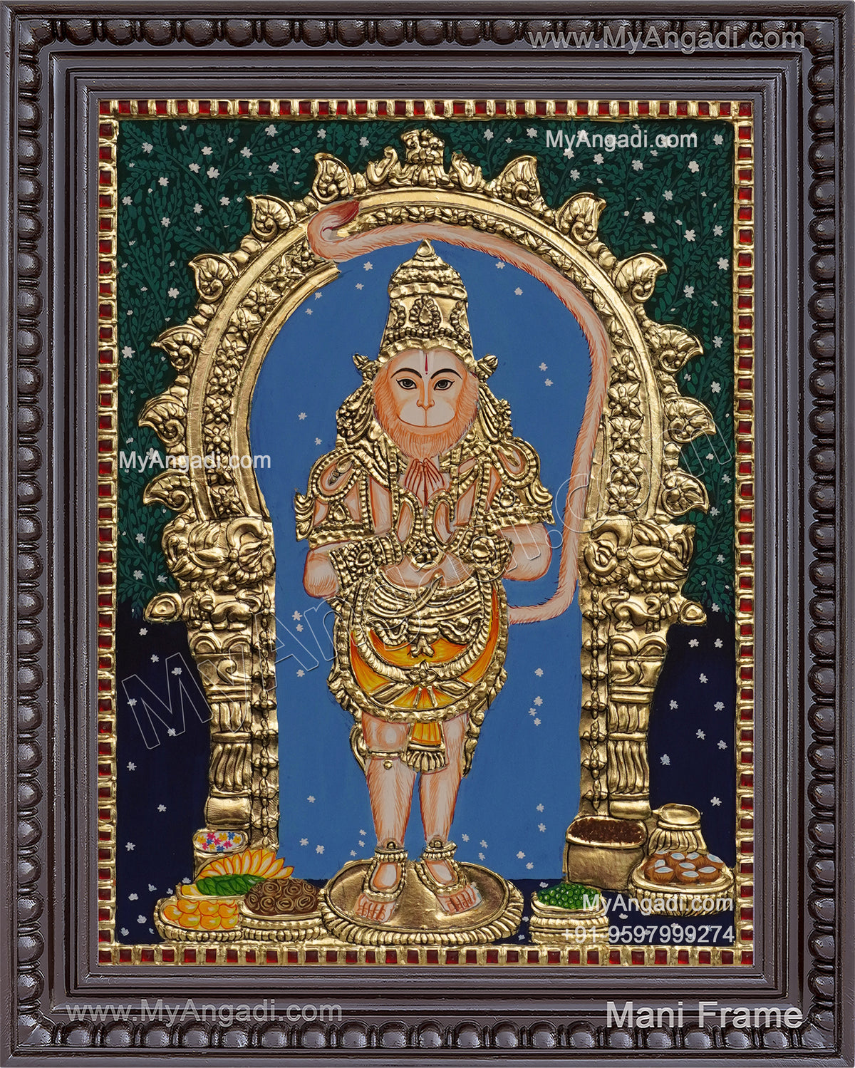 Hanuman Tanjore Painting