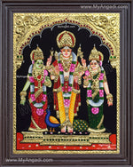 Murugan Valli Deivanai Tanjore Painting