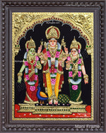 Murugan Valli Deivanai Tanjore Painting