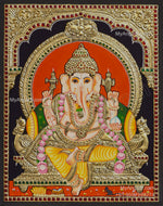 5 Set Ganesha Murugan Balaji Lakshmi Saraswathi Tanjore painting