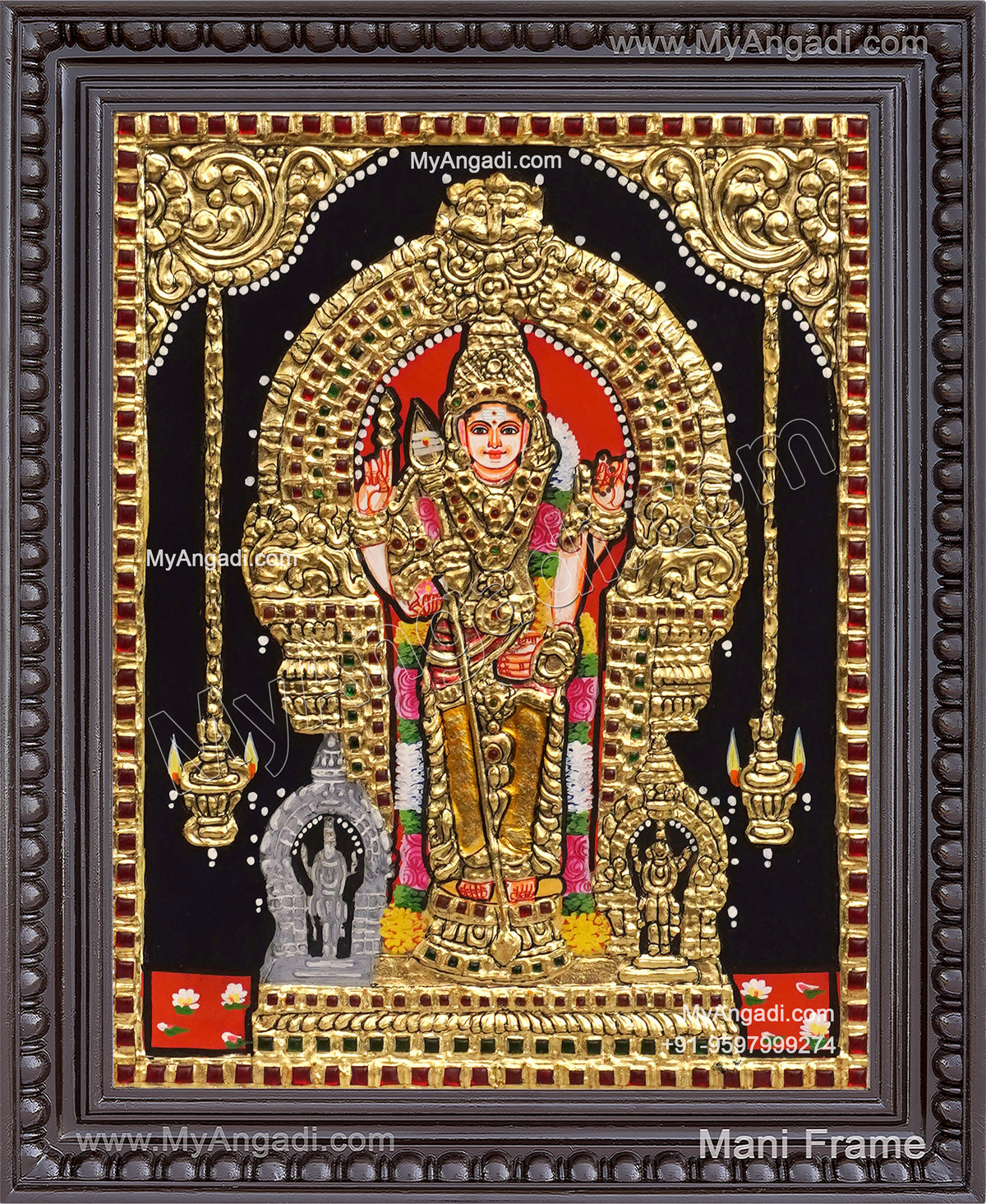 Thiruchendhur Murugar Tanjore Painting