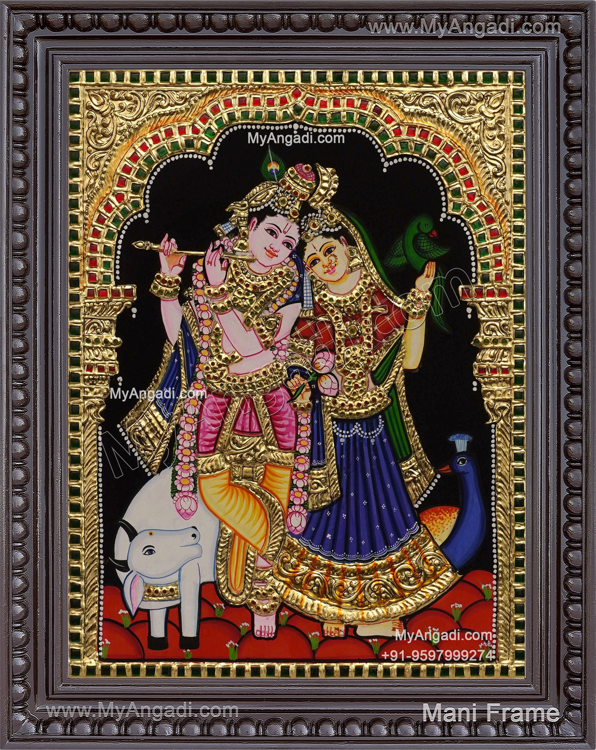 Radha Krishna Tanjore Painting