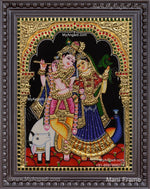 Radha Krishna Tanjore Painting