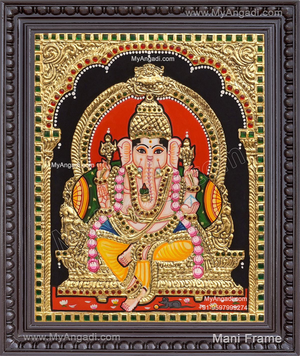 Ganesha Tanjore Painting