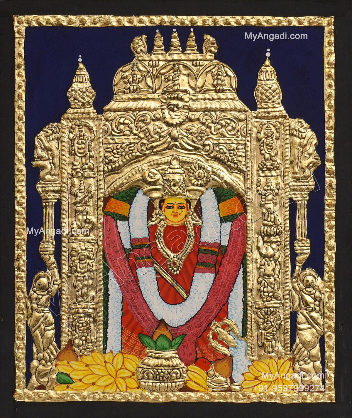 Kanaka Durga Tanjore Painting