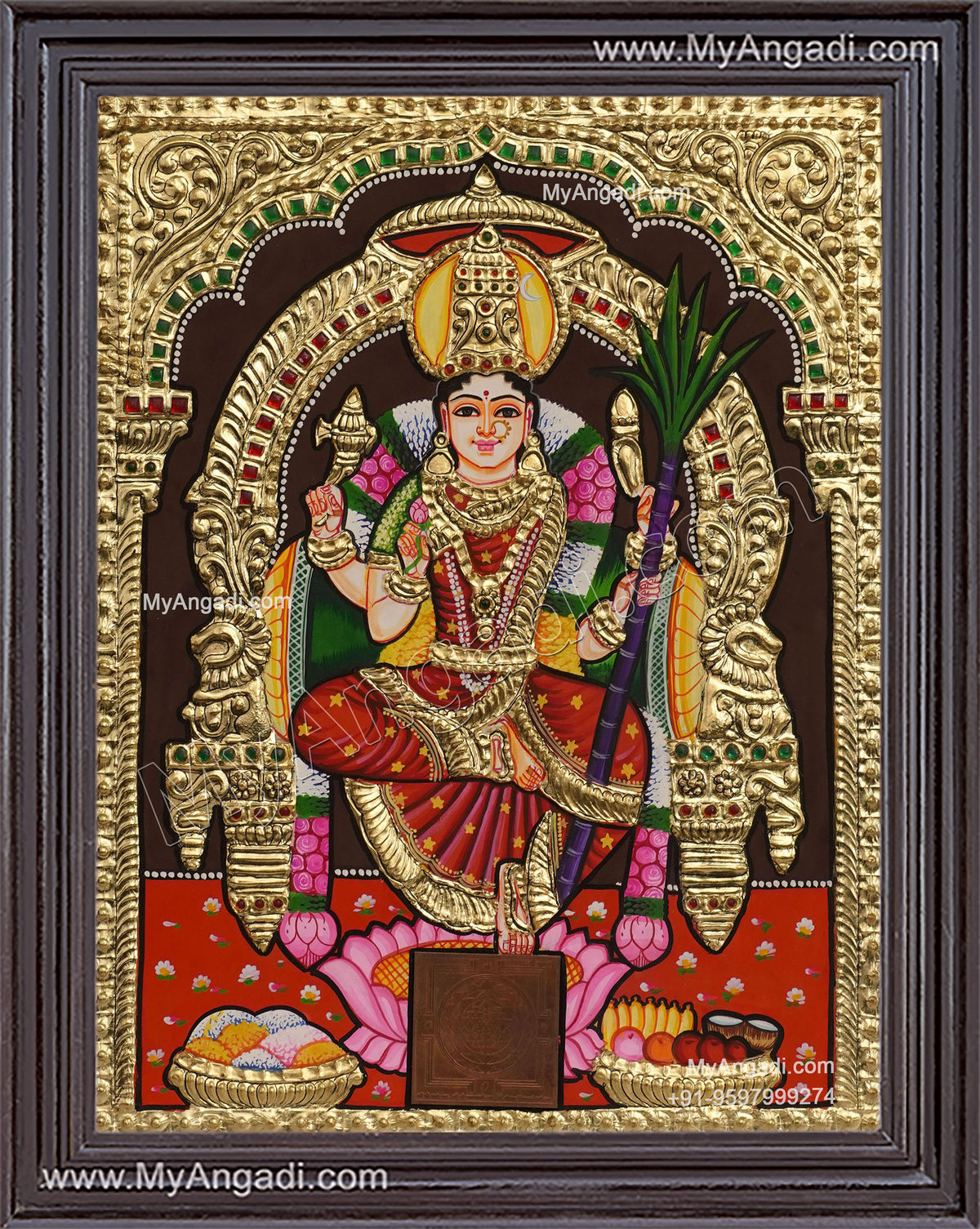 Lalitha Devi Tanjore Painting