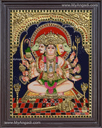 Panchamuga Hanuman Tanjore Painting