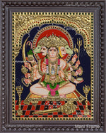 Panchamuga Hanuman Tanjore Painting