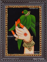 Parrot Tanjore Painting