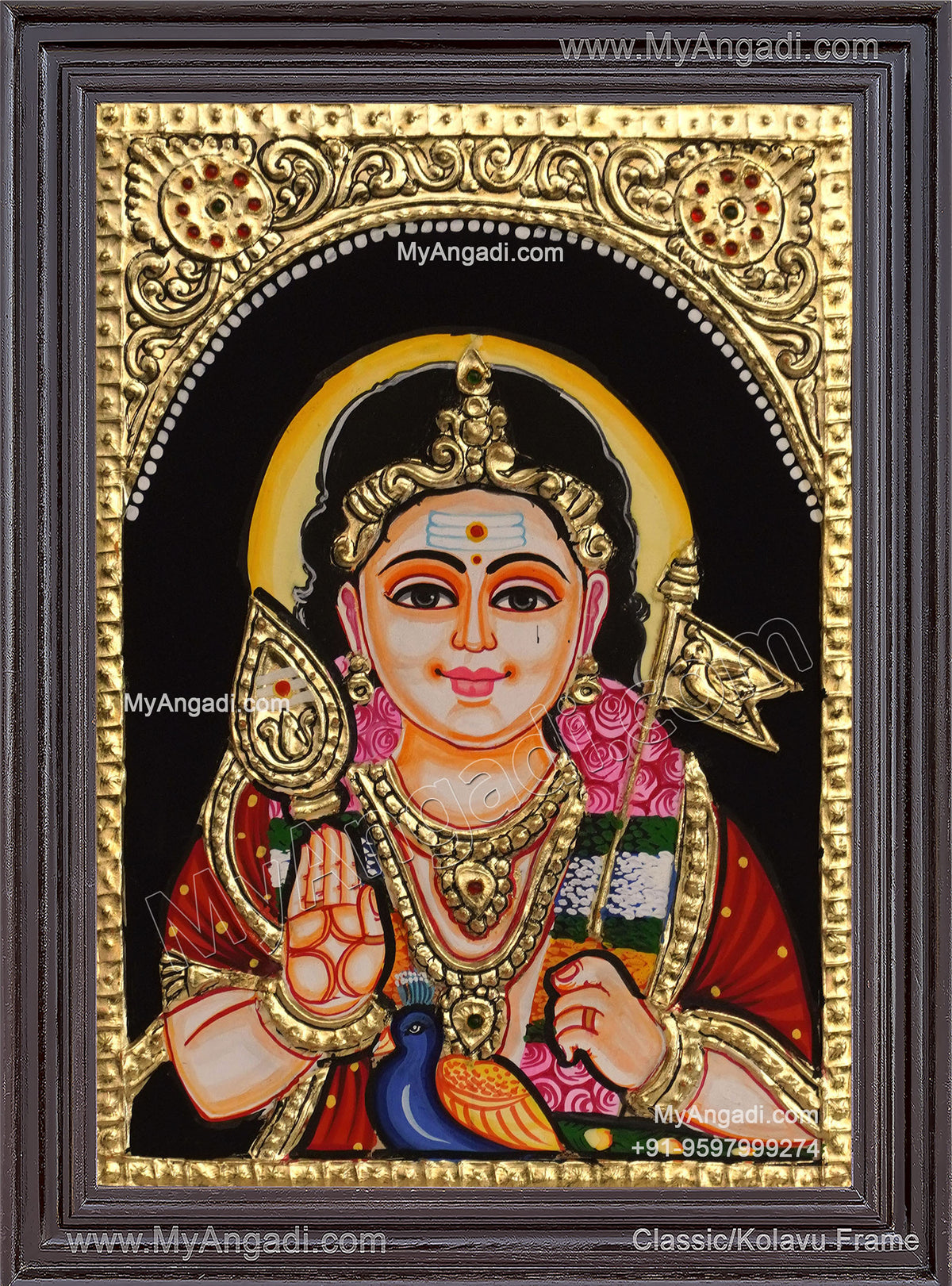 Murugar Tanjore Painting